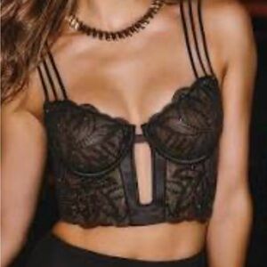 Intimissimi Dark Moon Girl Elegant Black Balconette Bustier